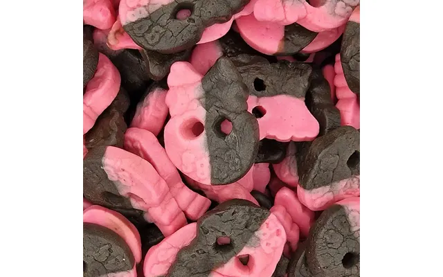 Bubs Raspberry Liquorice Skulls 250g
