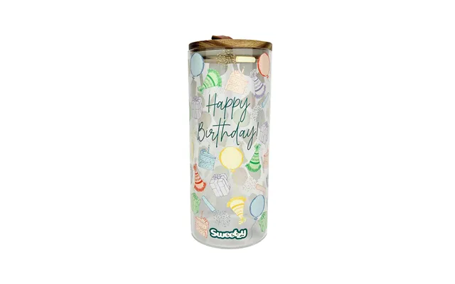 Happy Birthday Glass Jar