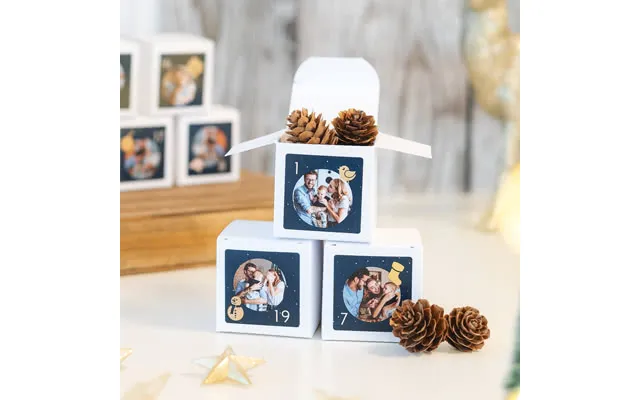 Smartphoto Diy Advent Calender Boxes Round Sticker - Set Of 24