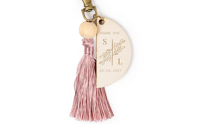 Smartphoto Engraved Keychain Tassel Magnolia - Set Of 6