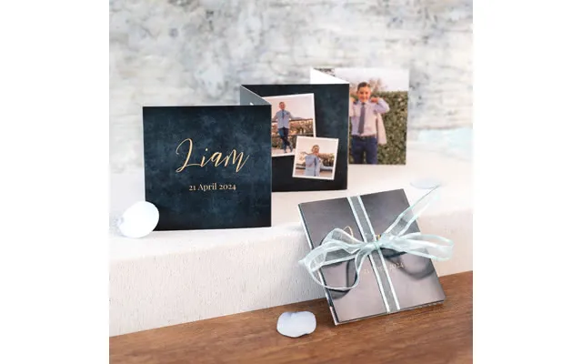 Smartphoto Fold Out Photo Card Portrait Gold Paperclip - Set Of 12