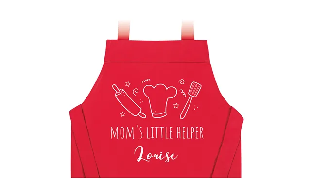 Smartphoto Personalised Kids Apron Red