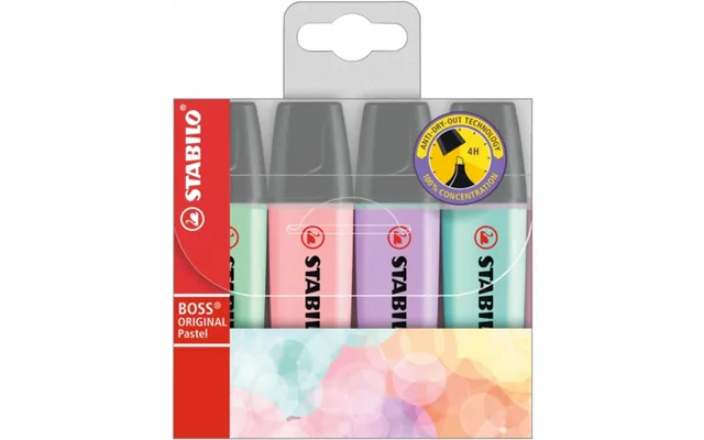 Stabilo Boss Pastel Highlighters 4 Pack