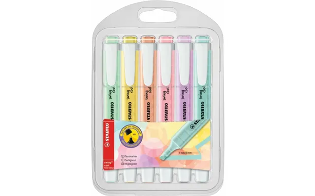 Stabilo Swing Cool Pastel Highlighters 6 Pack