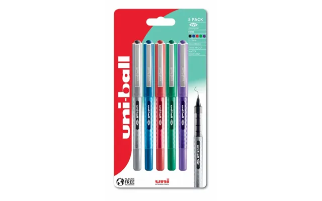 Uni-ball Eye 157 Designer Assorted Fine Rollerball Pens 5 Pack
