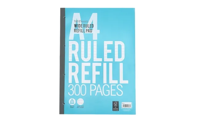 Whsmith A4 Ruled Refill Pad 300 Pages