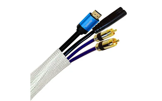 Cablenet 25m Braided Sleeving 18mm-32mm 45mm Max Lsoh White product image