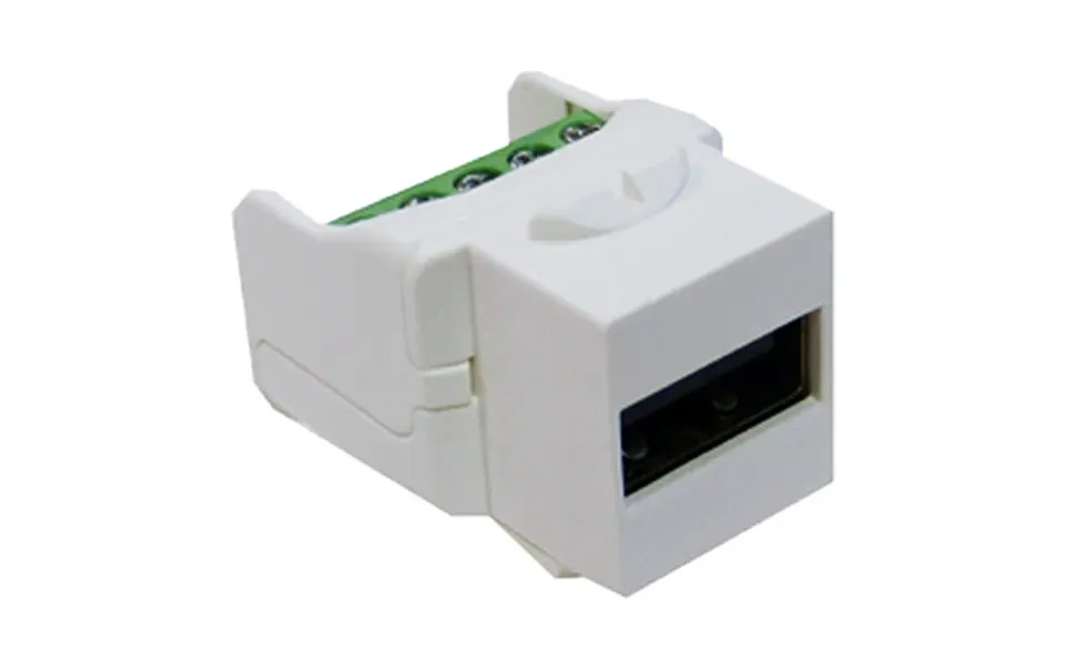 Cablenet Usb 2.0 Type A Female - 5 Pin Terminal Keystone White