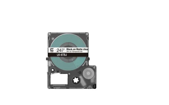 Epson Matte Tape Clear Black 24mm 8m Lk-6tbj