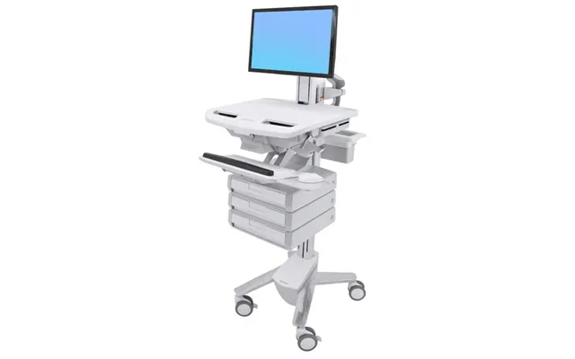 Ergotron Styleview Grey - White Flat Panel Multimedia Cart product image