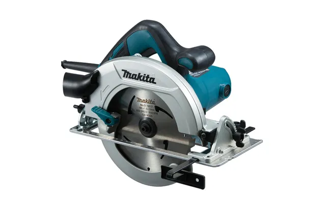 Makita Portable Circular Saw 19cm, 5200rpm, 1200w - Black Grey Teal Hs7601j 2 product image