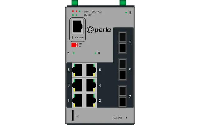 Perle Ids-409f3-c2sd40-md2-xt Managed L2 Gigabit Ethernet 10 100 1000 Black - Grey