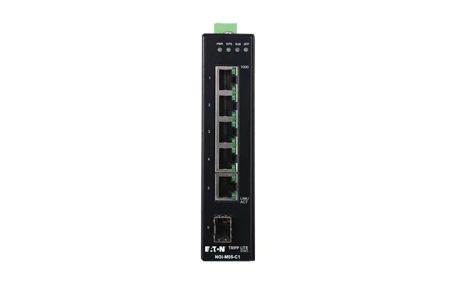Tripp Lite Ngi-m05-c1 5-port Managed Industrial Gigabit Ethernet Switch - 10 100 1000 Mbps, Gbe Sfp Slot, -40 To 75 C, D product image