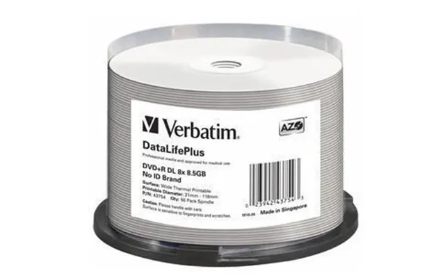 Verbatim Datalifeplus 8.5 Gb Dvd R Dl 50 Pc S product image