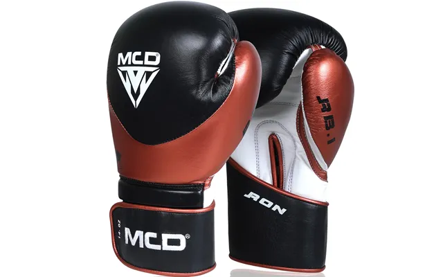 Mcd Ron Professional Boxing Gloves For Pads - Sparring And Punch Bag Training Black 12oz