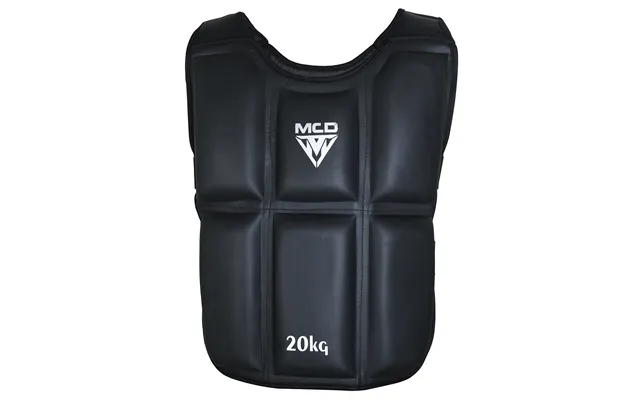 Mcd Weighted Vest 8kg 12kg 20kg Weight Training Body Gear Black 20kg