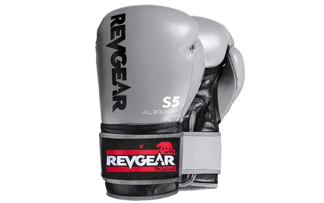 Revgear S5 All Rounder Boxing Glove Grey Black Grey 16oz