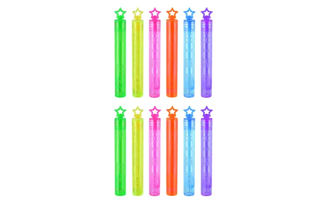 12pk Neon Star Bubble Tubes