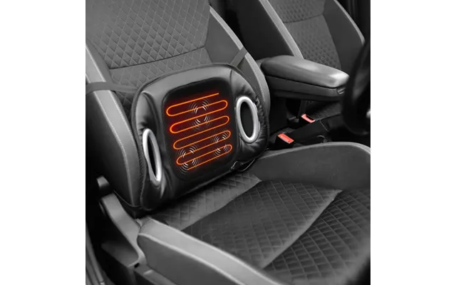 12v Heated Massage Lumbar Support Car Seat Cushion