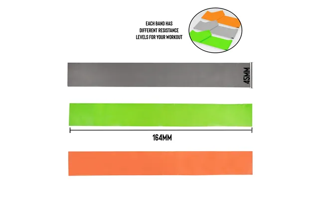 3pk Yoga Stretch Resistance Bands