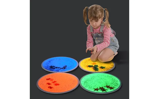 4pk Uv And Glow In The Dark Aquarium Liquid Round Tiles
