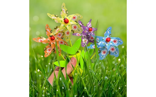 4pk Windmill In Plant Pot