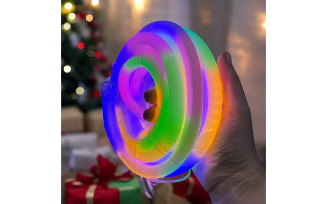 5m Led Neon Effect Rope Light - Multicolour Rainbow