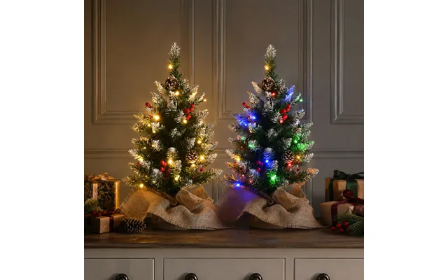 60cm Lit Berry & Cone Christmas Tree Battery Operated