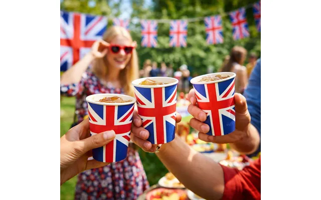 6pk Union Jack Paper Cups
