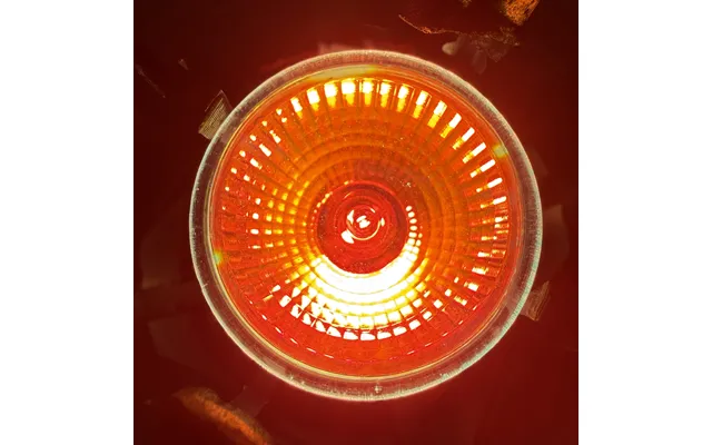 8w 12v Red Amber Halogen Mr11 Special Effect Bulb - Suitable For Luxa Flame Lamps