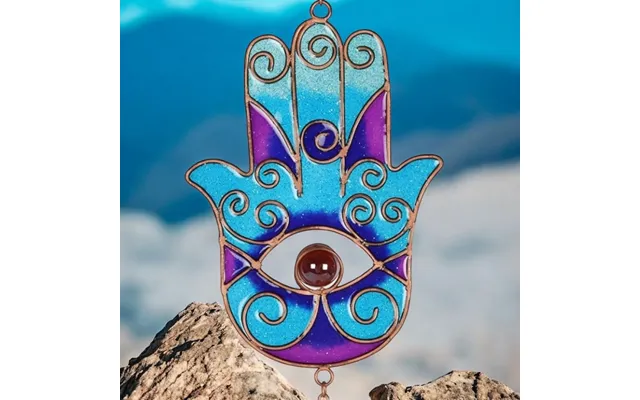 Blue Hand Of Hamsa Windchime