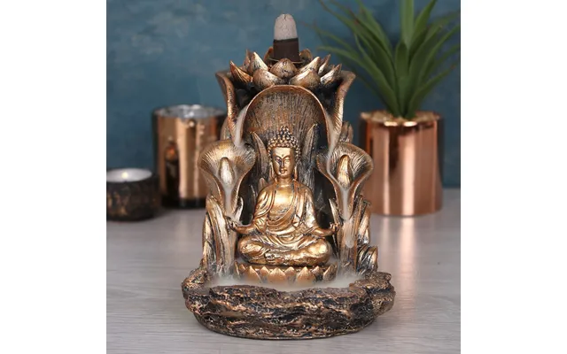 Bronze Finish Sitting Buddha Backflow Burner