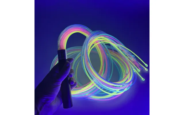Fibre Optic Wand Whip With 1.5m Uv Tails - Usb Rechargeable Sfowcol