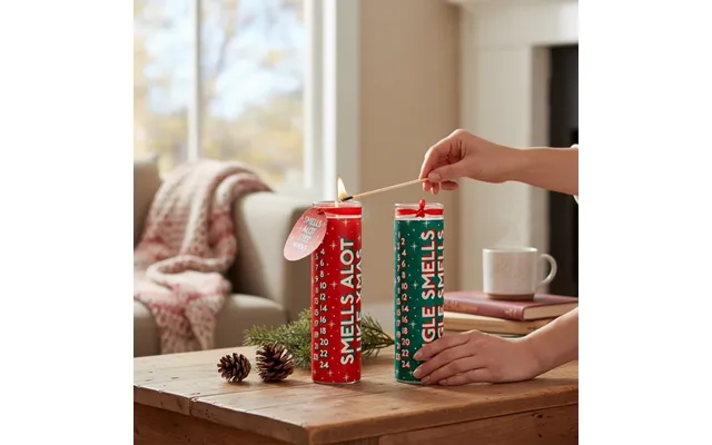 Glass Tube Advent Candle Funky Christmas Countdown