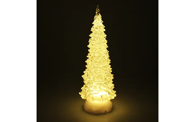Glitter Water Spinner Christmas Tree - Warm White
