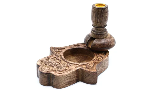 Hamsa Mango Wood Backflow Burner