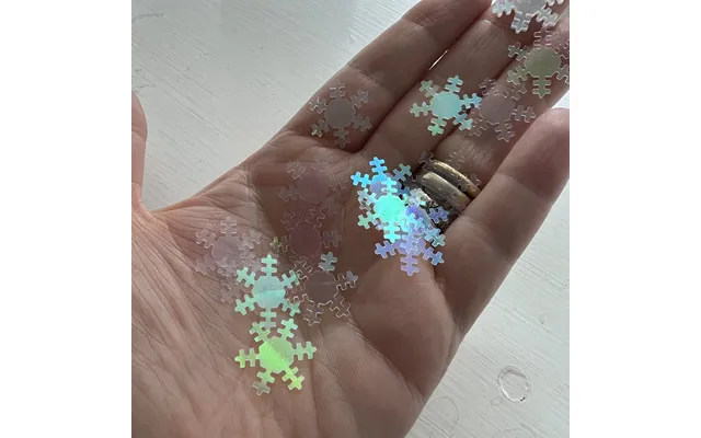 Iridescent Snowflake Sequins 20g