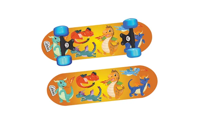 Kids 17 Skateboard With Light-up Wheels - Dragon