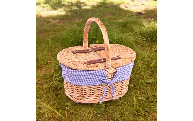 Kids Gingham Picnic Basket