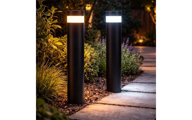 Pro Solar Litecharga - Black 800mm Bollard Light
