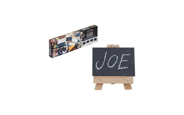 Set Of Four Easel And Slate Plate Settings