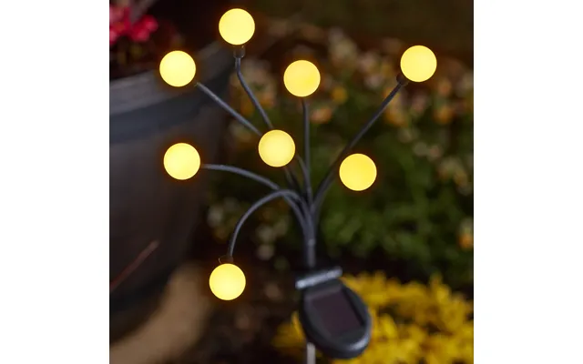 Solar 8 Stem Glo Globes By Smart Solar - Warm White