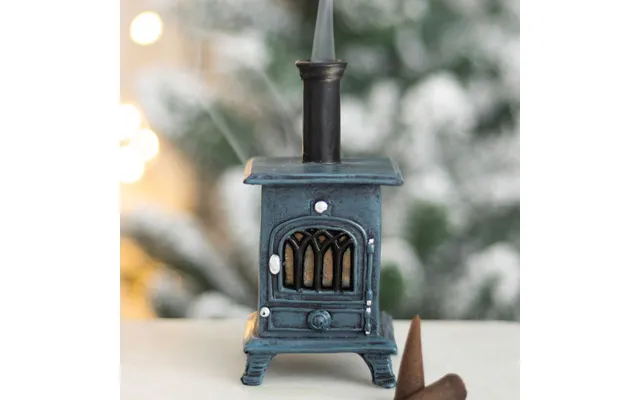 Wood Burning Stove Shaped Incense Cone Burner