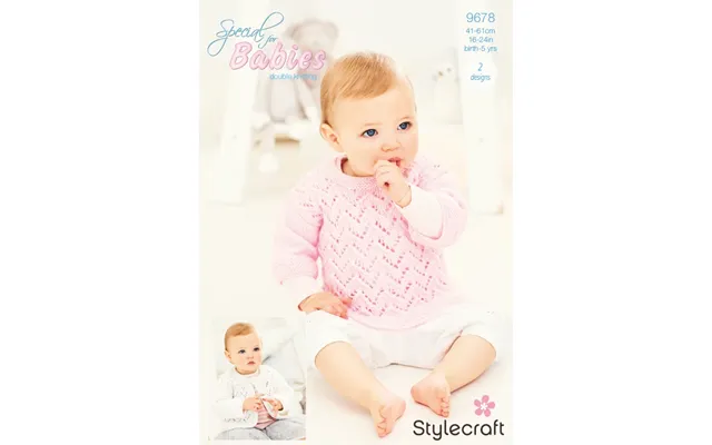 Stylecraft Knitting Pattern 9678 - Children's Cardigan & Sweater In Stylecraft Special For Babies Dk Downloadable Pdf