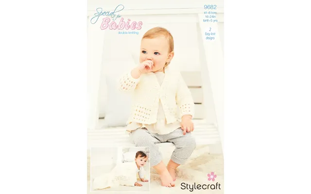 Stylecraft Knitting Pattern 9682 - Cardigan & Blanket In Stylecraft Special For Babies Dk Downloadable Pdf