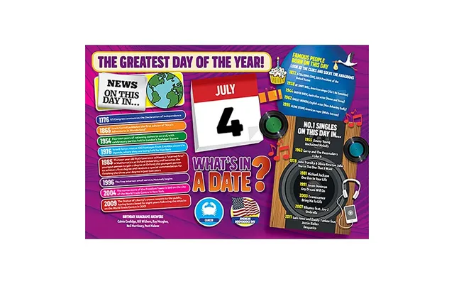 What's In A Date 4th July Standard 400 Piece