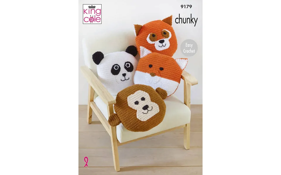 Animal Cushions In King Cole Big Value Chunky 9179