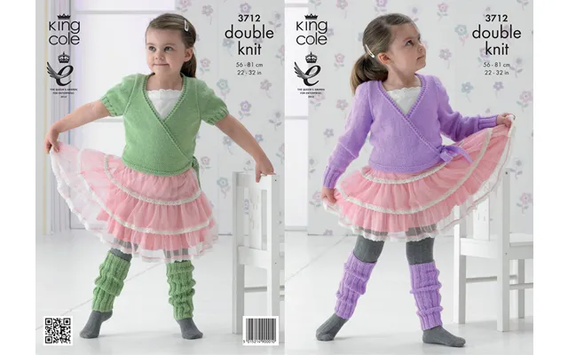 Ballet Cardigans And Leg Warmers In King Cole Comfort Baby Dk 3712