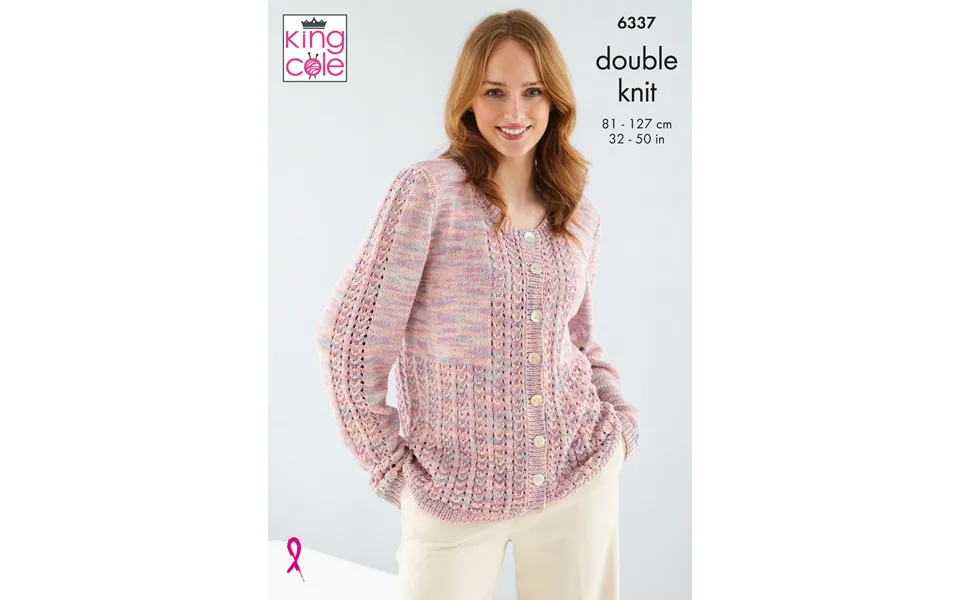 Cardigan And Waistcoat In King Cole Linendale Reflections Dk 6337