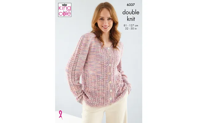 Cardigan And Waistcoat In King Cole Linendale Reflections Dk 6337 product image